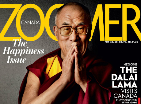 Dali Lama on Zoomer Magazine Cover