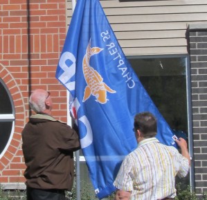 Raising Flag