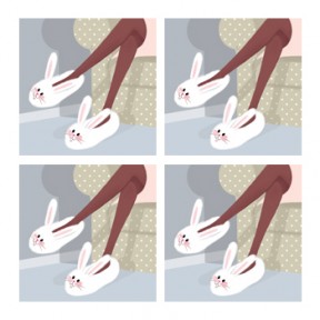 bunny slippers