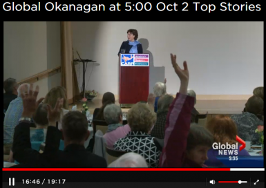 Global Okanagan news screen grab audience