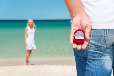 proposal on the beach