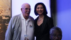 Chapter 54 Chair, Bob Stinson, with Susan Eng at the 2013 Zoomer Show in Toronto