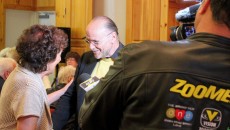 Moses Znaimer mingles with our members at our 2014 AGM