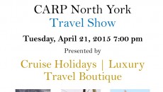 CARP North York Travel Show - Cruise Holidays | Luxury Travel Boutique