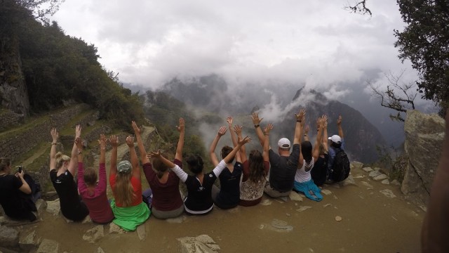 Peru Travelogue - November 2015 - Machu Picchu -Celebrating hike to the Sun Gate
