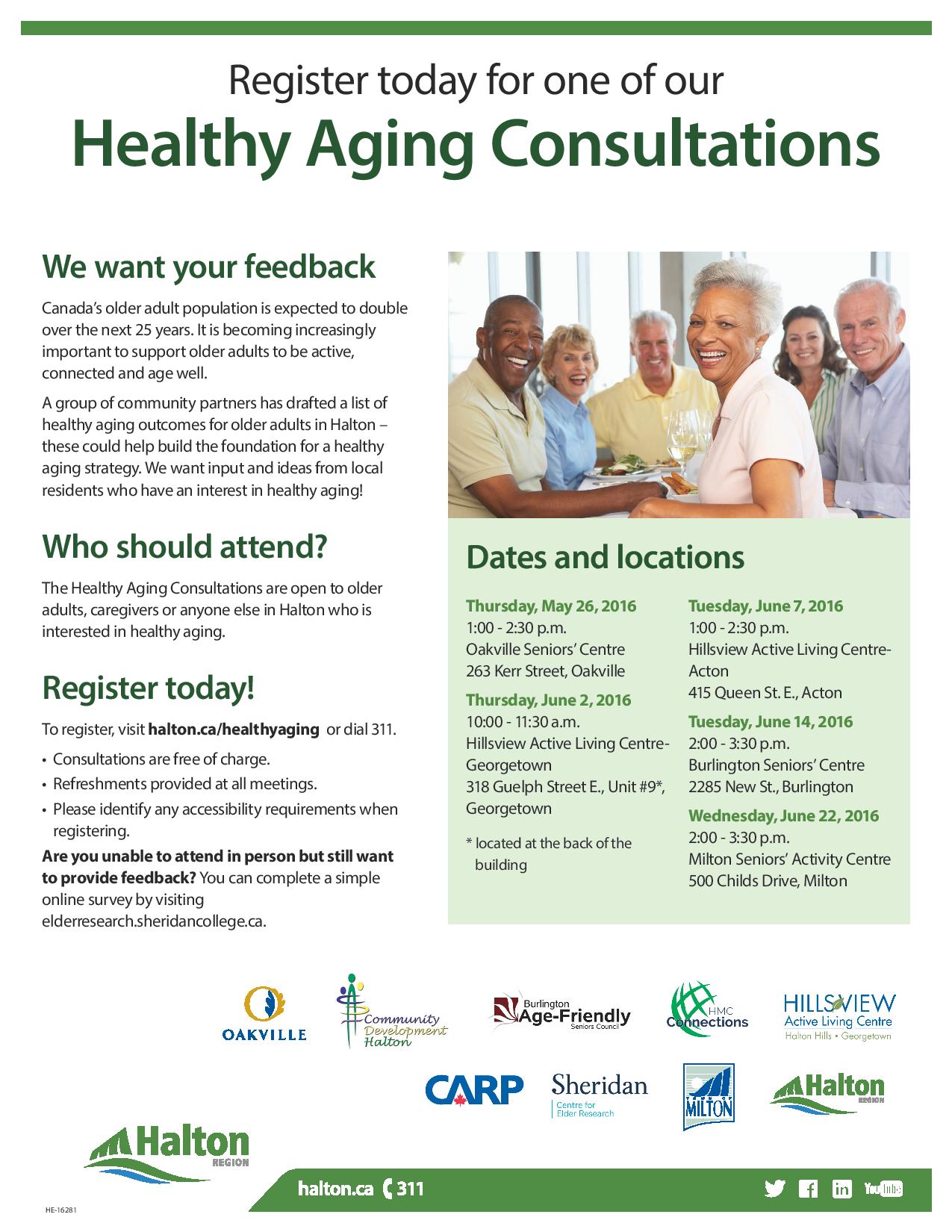 Opportunity to Participate in Healthy Aging Consultations Register