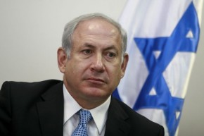 Benjamin Netanyahu, former Prime Minister, head of the opposition and Chairman of the Likud Party, attends a Likud party meeting at the parliament in Jerusalem