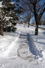 Shoveled Sidewalk