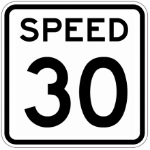 speed limit sign