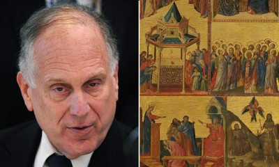 Lauder and saints painting