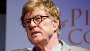 LOS ANGELES, CA - APRIL 12: Actor and Pitzer College Trustee Robert Redford speaks at a press conference highlighting Pitzer College's decision to divest its endowment investments in fossil fuel stocks on at the Steve Allen Theatre April 12, 2014 in Los Angeles, California. (Photo by Michael Tullberg/Getty Images)