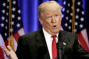 Republican presidential candidate Donald Trump delivers a speech during a campaign event at the Trump Soho Hotel in Manhattan, New York City, U.S., June 22, 2016. REUTERS/Mike Segar - RTX2HLDK